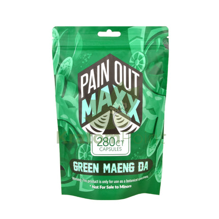 Pain Out Kratom 280 count capsules Green Maeng Da