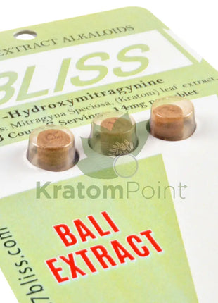 7 Bliss Hydroxymitragynine Kratom Tablets Bali Extract 3 Count