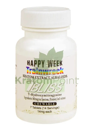 7 Bliss Hydroxymitragynine Kratom Tablets Trainwreck Extract Count