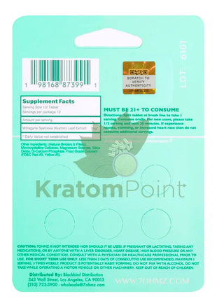 7 Ohmz Kratom 6 Tablets