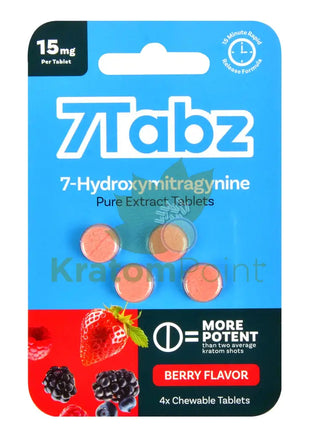 7Tabz Hydroxymitragynine Kratom Berry Flavor Tablets 4 Count Hydroxy