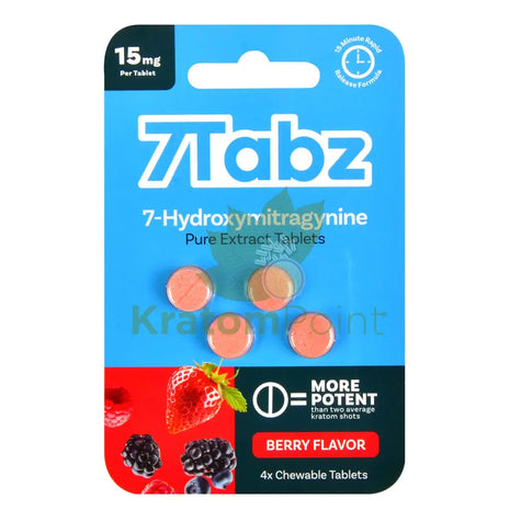 7Tabz Hydroxymitragynine Kratom Berry Flavor Tablets 4 Count Hydroxy