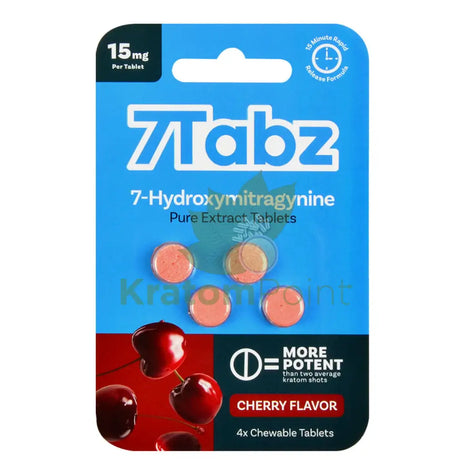 7Tabz Hydroxymitragynine Kratom Cherry Flavor Tablets 4 Count Hydroxy