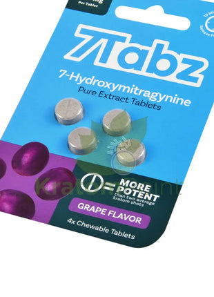 7Tabz Hydroxymitragynine Kratom Grape Flavor Tablets 4 Count Hydroxy