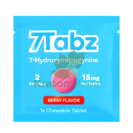 7 Tabz Hydroxymitragynine Kratom Tablets Berry Flavor 1 Count