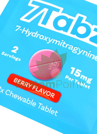 7 Tabz Hydroxymitragynine Kratom Tablets Berry Flavor 1 Count