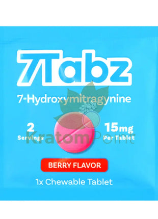 7 Tabz Hydroxymitragynine Kratom Tablets Berry Flavor 1 Count