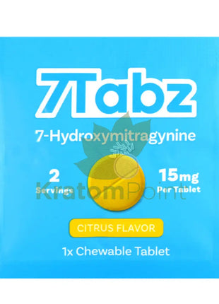 7 Tabz Hydroxymitragynine Kratom Tablets Citrus Flavor 1 Count