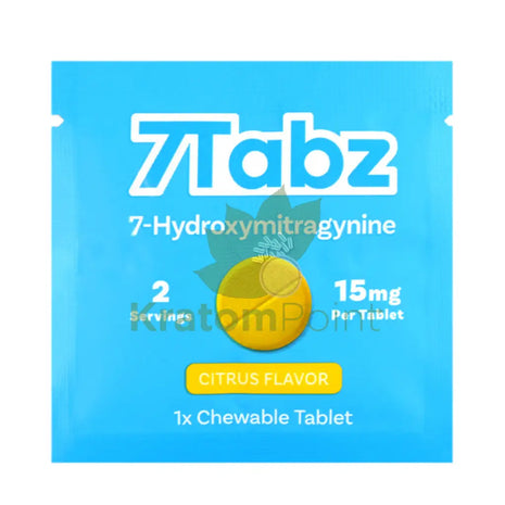 7 Tabz Hydroxymitragynine Kratom Tablets Citrus Flavor 1 Count