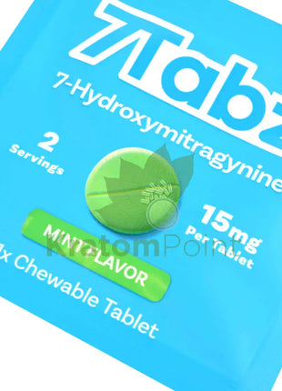 7 Tabz Hydroxymitragynine Kratom Tablets Mint Flavor 1 Count