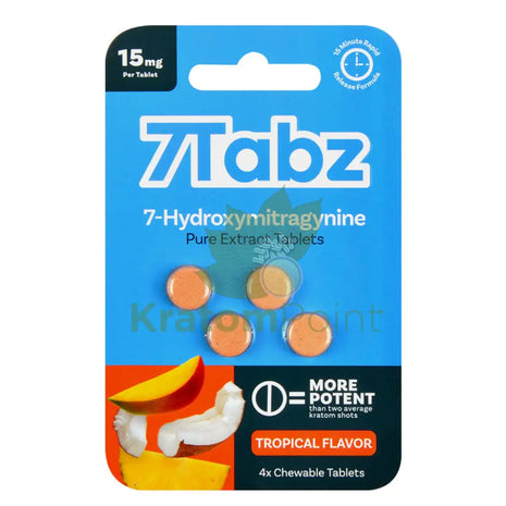 7Tabz Hydroxymitragynine Kratom Tropical Flavor Tablets 4 Count Hydroxy