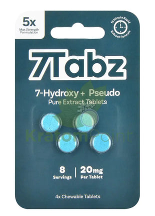 7Tabz + Pseudo Hydroxymitragynine Kratom Tablets 4 Count