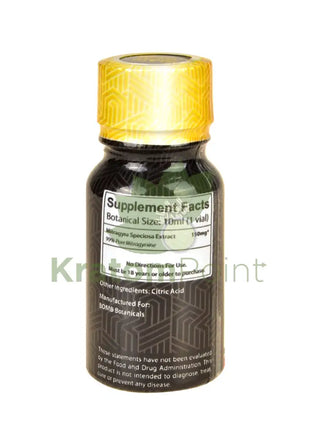 B.O.M.B Kratom Gold Extract Shot 10ml, 1 ct-supplement facts