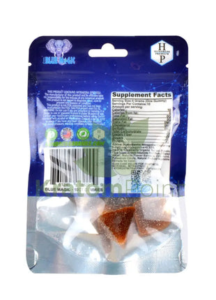 Blue Magic Kratom Gummies 10 Gummies Per Pouch-facts