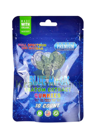 Blue Magic Kratom Gummies 10 Gummies Per Pouch