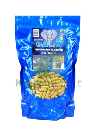 Blue Magic White Maeng Da Kratom Capsules 750 Count