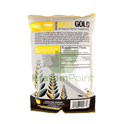 Bumble Bee Kratom Powder 1000g Bali Gold-back