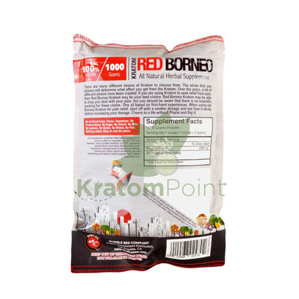 Bumble Bee Kratom Powder 1000g Red Borneo-back