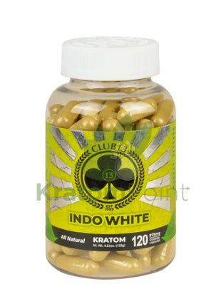 Club 13 Kratom White Indo Capsules 120 Count