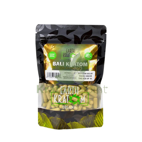 Earth Kratom Bali Capsules 150 Count