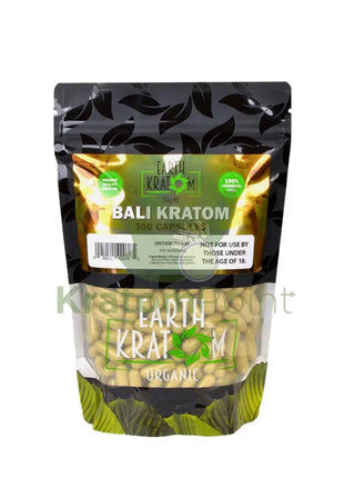 Earth Kratom Bali Capsules 300 Count