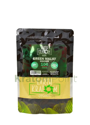 Earth Kratom Green Malay 100 Grams Powder