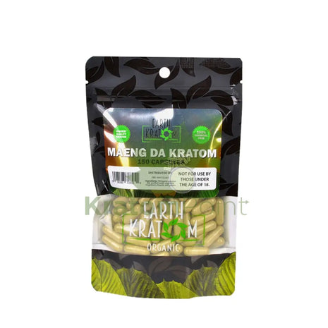 Earth Kratom Maeng Da Capsules 150 Count