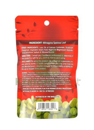 Earth Kratom Red Maeng Da Kratom Tablets, 100 count-back