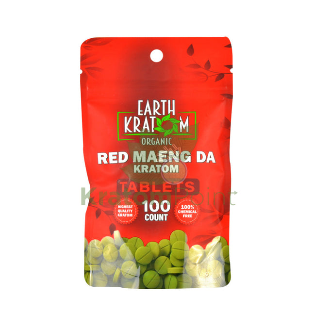 Earth Kratom Red Maeng Da Kratom Tablets, 100 count