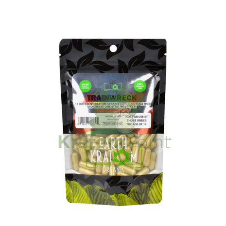 Earth Kratom Trainwreck Capsules 150 Count