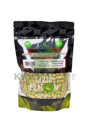 Earth Kratom Trainwreck Capsules 300 Count