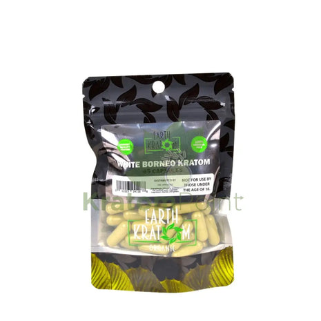 Earth Kratom White Borneo Capsules 65 Count