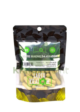 Earth Kratom White Maeng Da Capsules 65 Count