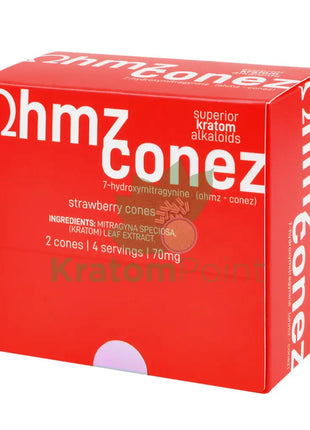 Eat Ohmz 7-Hydroxymitragynine Strawberry Conez 2 Count Hydroxy