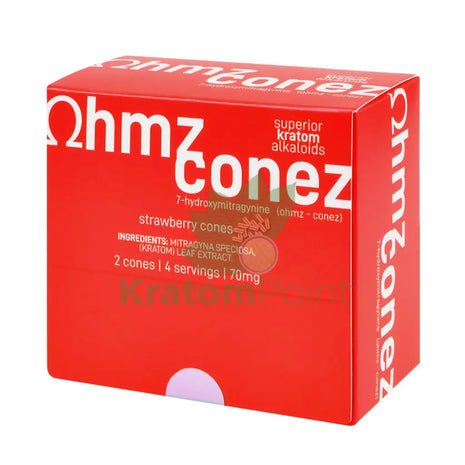 Eat Ohmz 7-Hydroxymitragynine Strawberry Conez 2 Count Hydroxy