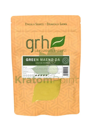 GrassRoots Harvest Kratom Green Maeng Da, 100g Powder