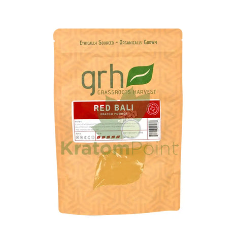 GrassRoots Harvest Kratom Red Bali, 100g Powder