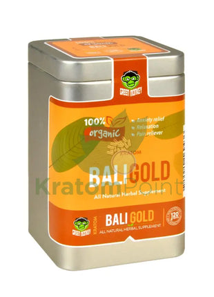 Green Monkey Bali Gold Kratom powder, 120 grams