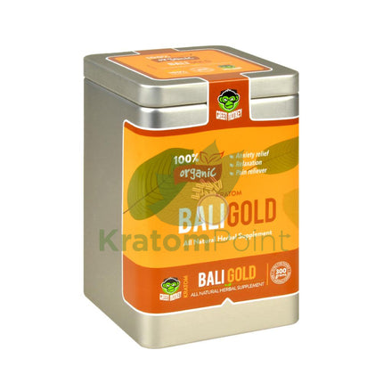Green Monkey Bali Gold Kratom powder, 300 grams