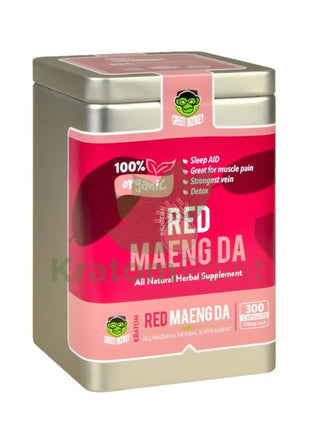 Green Monkey Red Maeng Da Kratom pills, 300 count