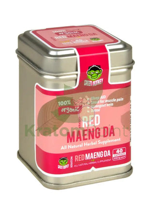 Green Monkey Red Maeng Da Kratom pills, 40 count