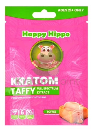 Happy Hippo Full Spectrum Toffee Taffy 6 Pieces