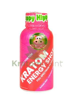 Happy Hippo Kratom Energy Shot Cherry PomPom