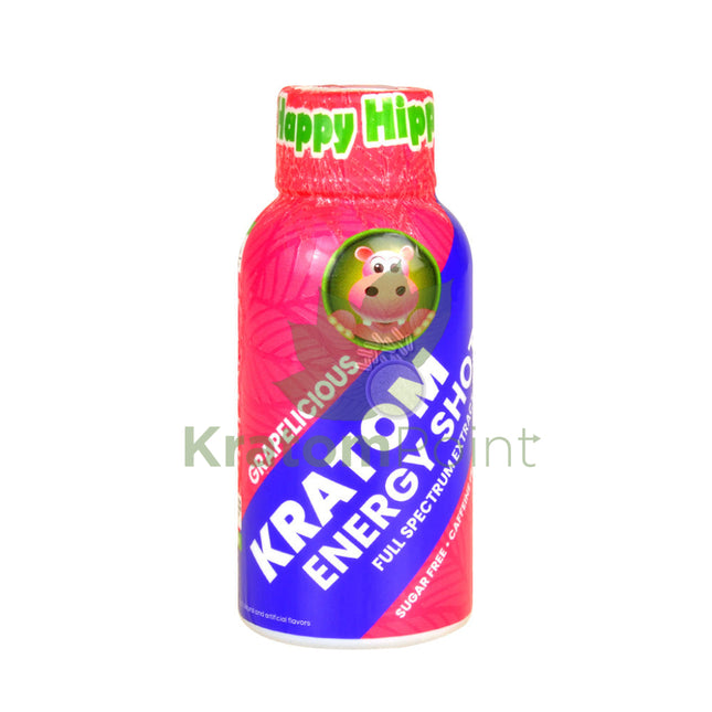 Happy Hippo Kratom Energy Shot Grapelicious