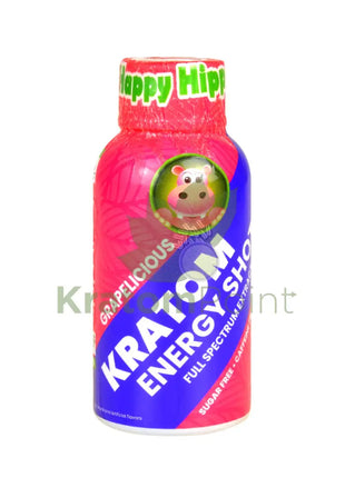 Happy Hippo Kratom Energy Shot Grapelicious