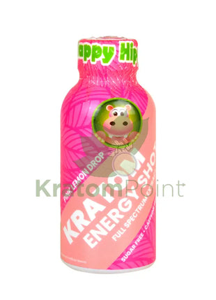 Happy Hippo Kratom Energy Shot Pink Lemon Drop