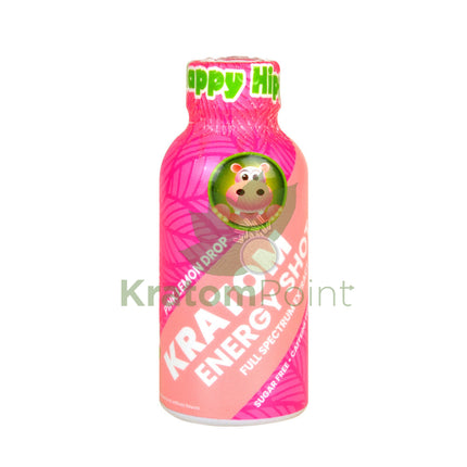Happy Hippo Kratom Energy Shot Pink Lemon Drop