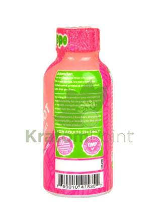 Happy Hippo Kratom Energy Shot Pink Lemon Drop-back