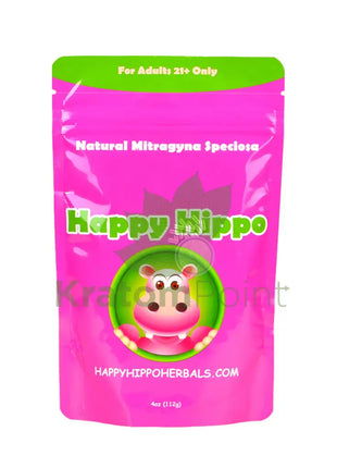 Happy Hippo 4oz kratom powder, Green Borneo