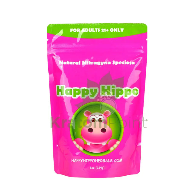 Happy Hippo 8oz kratom powder, Red Sumatra